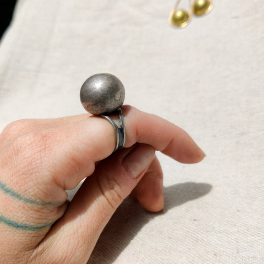 Silver Orb Ring