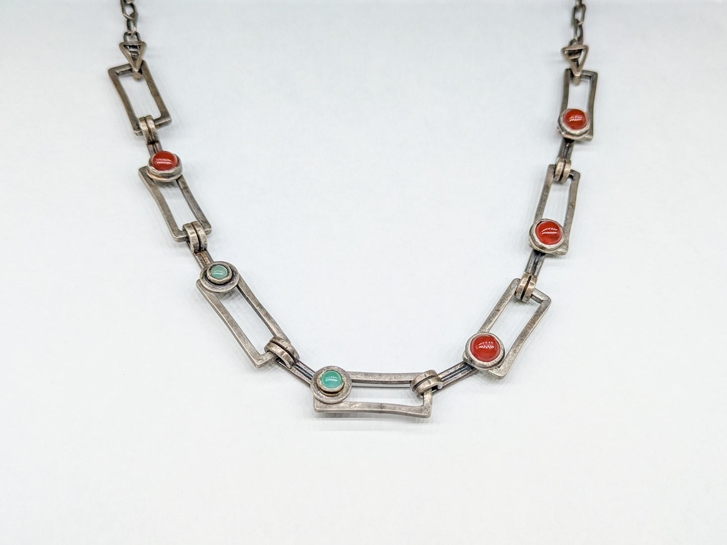 Kinetic Chain w/ Carnelian and Chrysoprase