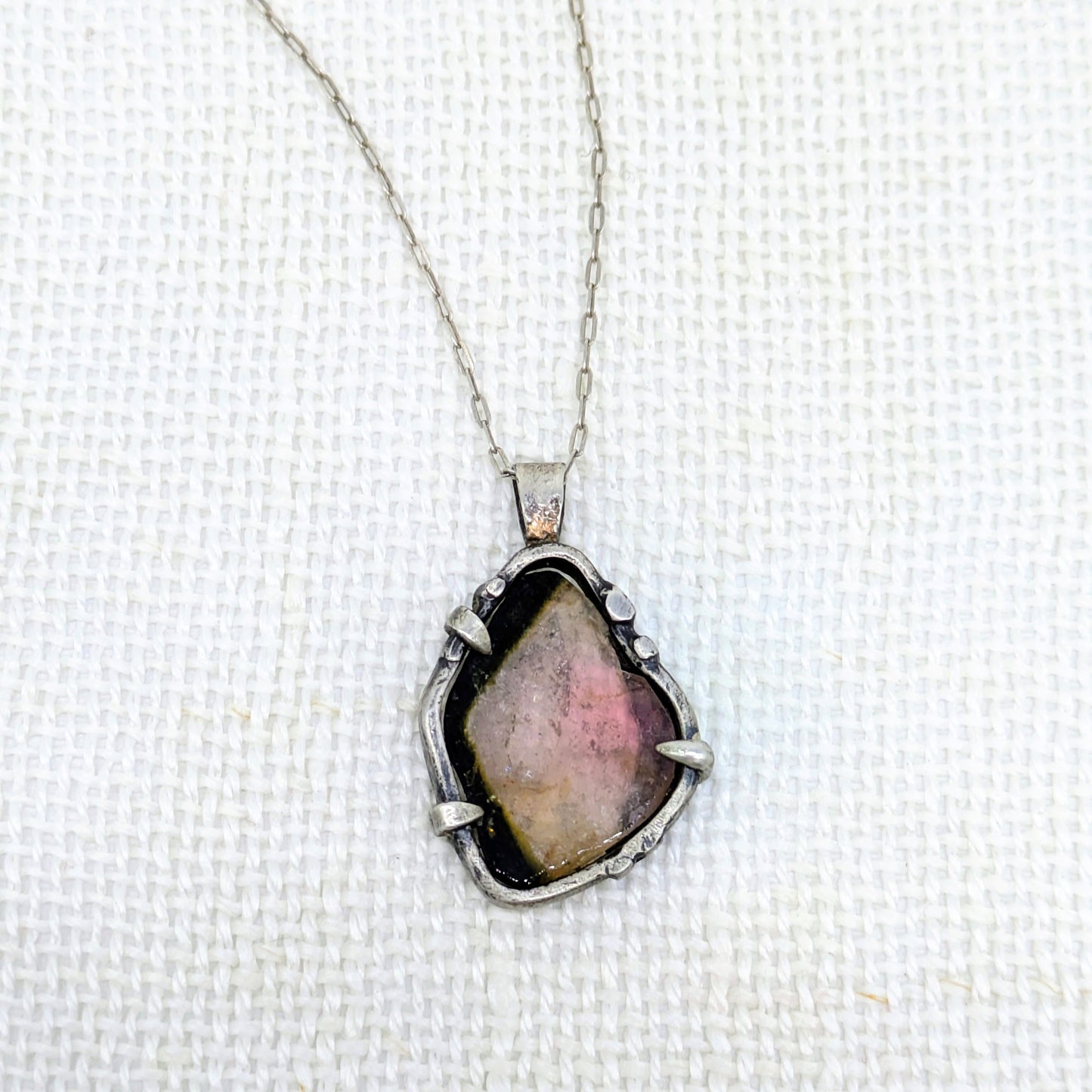 Watermelon Tourmaline Necklace