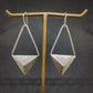 Silver Triangle Earrings