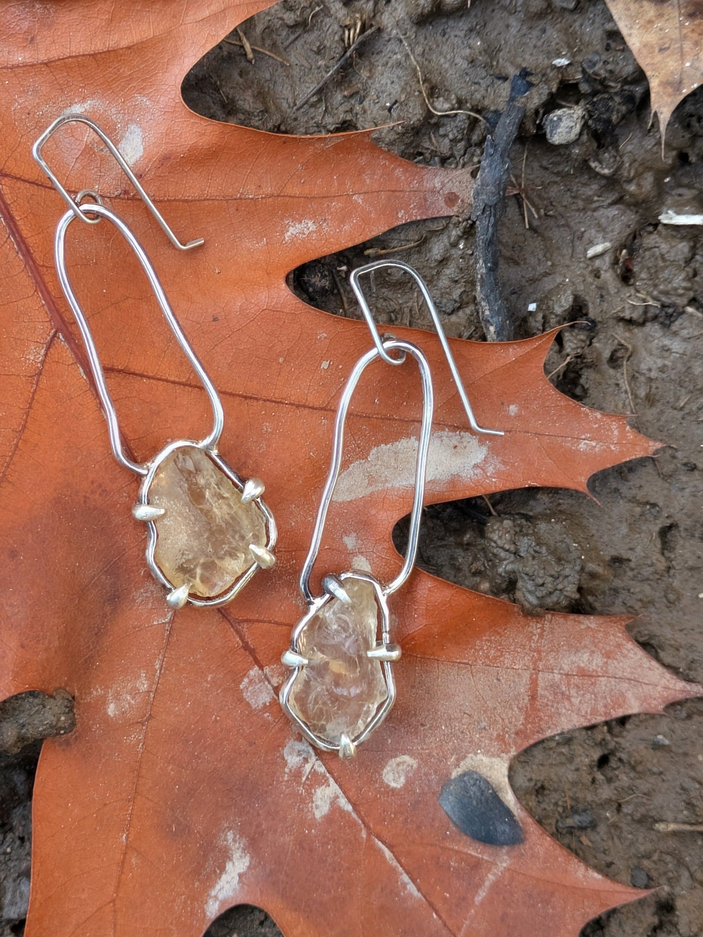 Oregon Sunstone Earrings #1