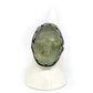 Epidote with Silver Twisted Band size 9