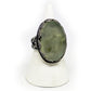 Epidote with Silver Twisted Band size 9