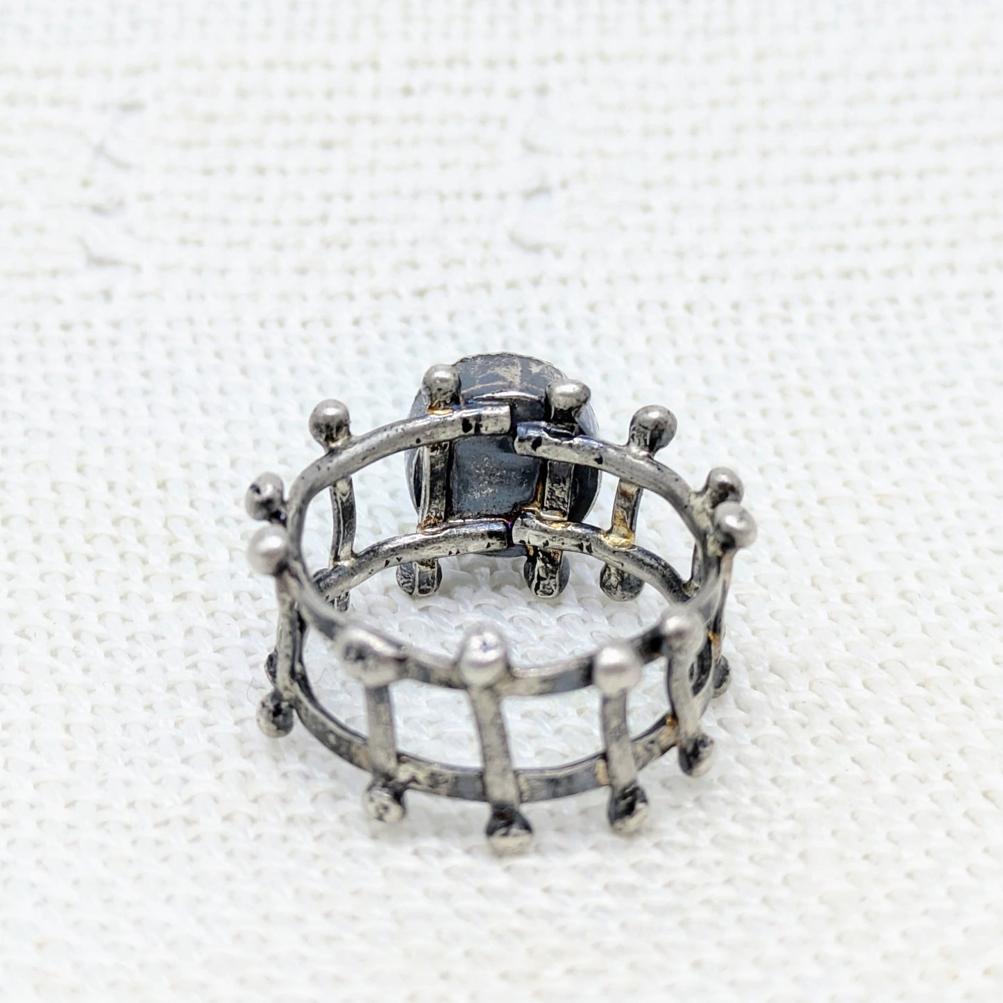 Black Druzy Quartz Ring