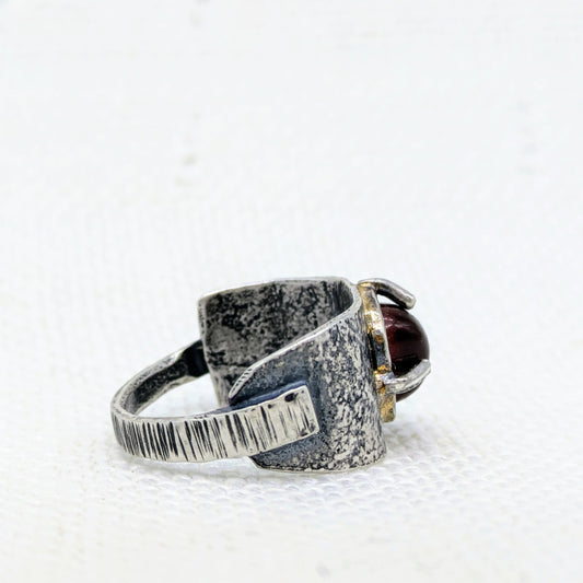 Oregon Fire Agate Ring